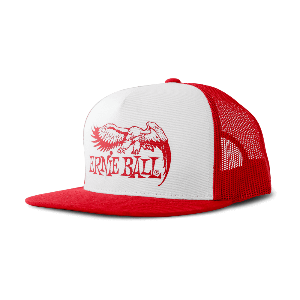 Red with White Front and Red Eagle Logo Hat