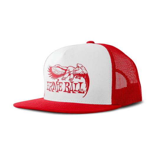 Red with White Front and Red Eagle Logo Hat