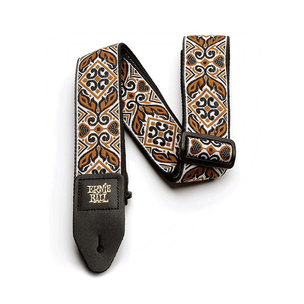 Ernie Ball Tribal Jacquard Guitar Strap, Brown