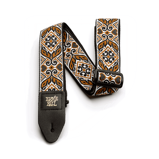 Ernie Ball Tribal Jacquard Guitar Strap, Brown