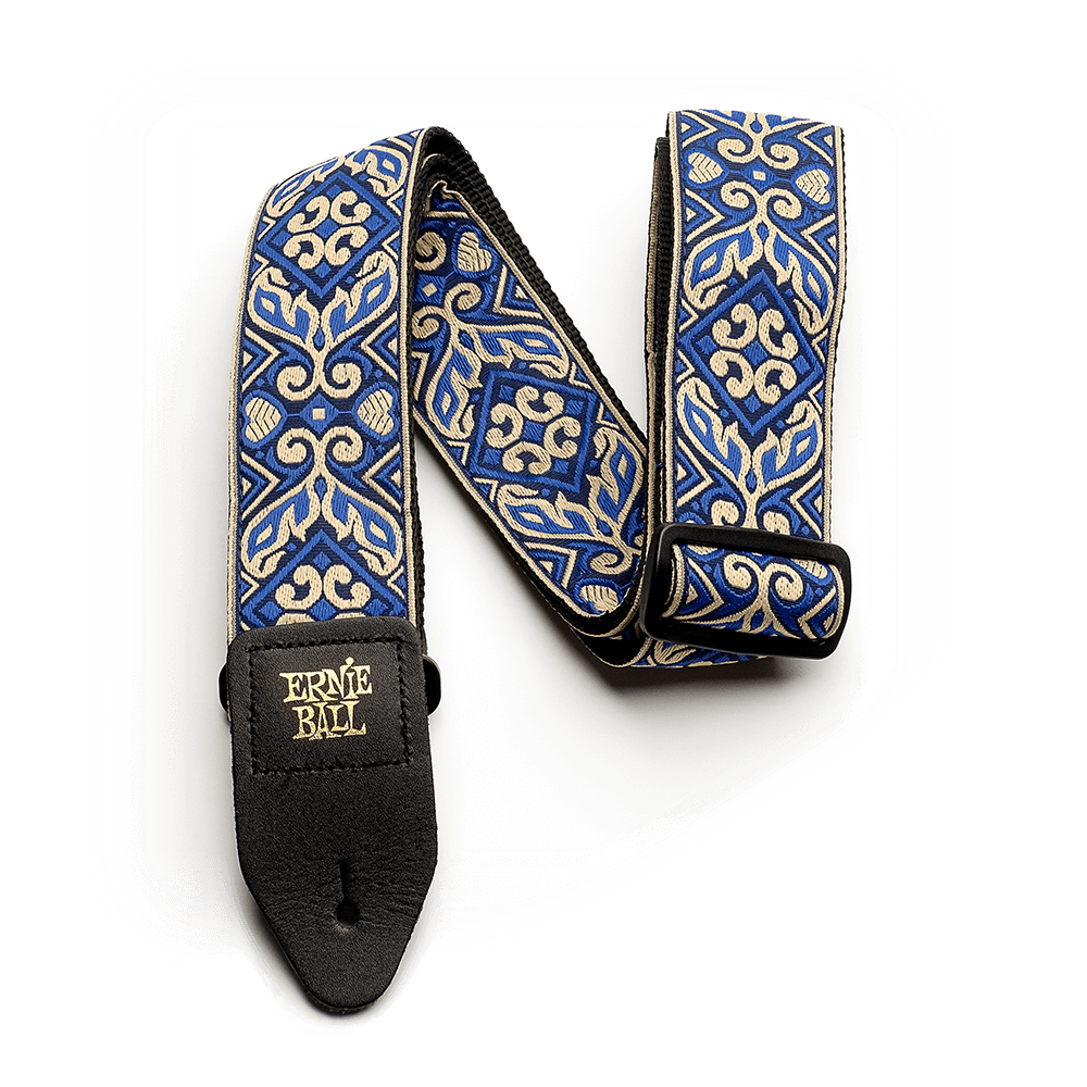 Ernie Ball Tribal Jacquard Guitar Strap, Blue