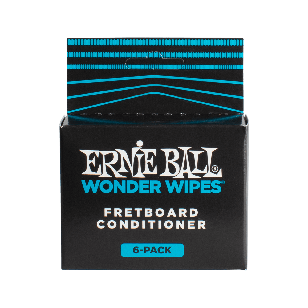 Ernie Ball Wonder Wipes Fretboard Conditioner, 6-Piece