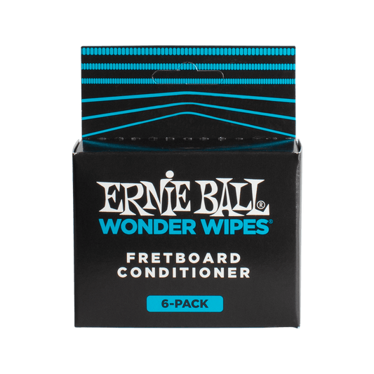 Ernie Ball Wonder Wipes Fretboard Conditioner, 6-Piece