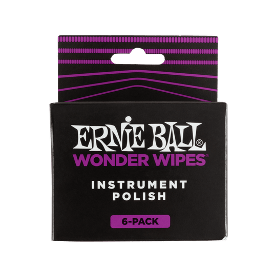 Ernie Ball Wonder Wipes Instrument Polish, 6-Piece