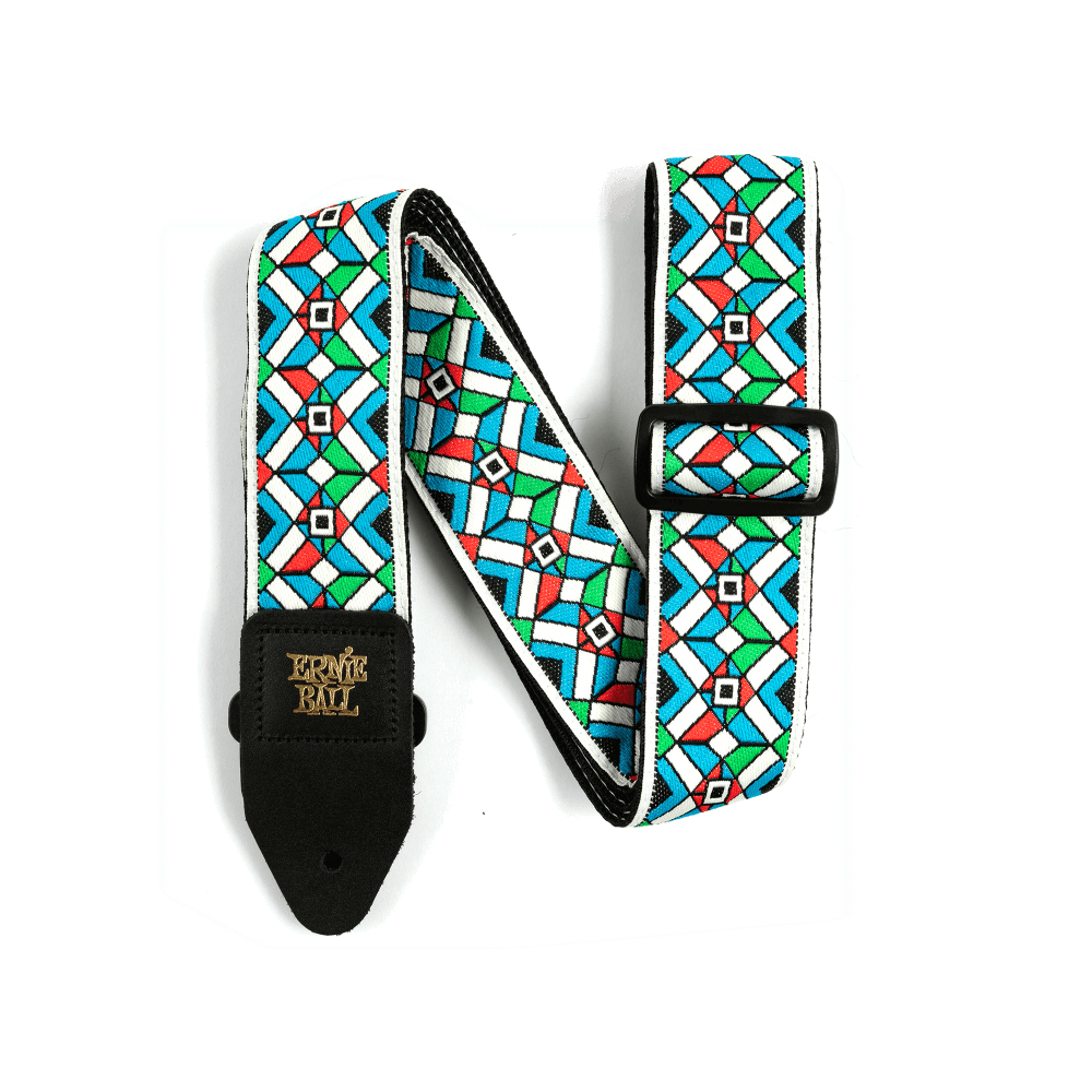 Kaleidoscope Blue Jacquard Strap