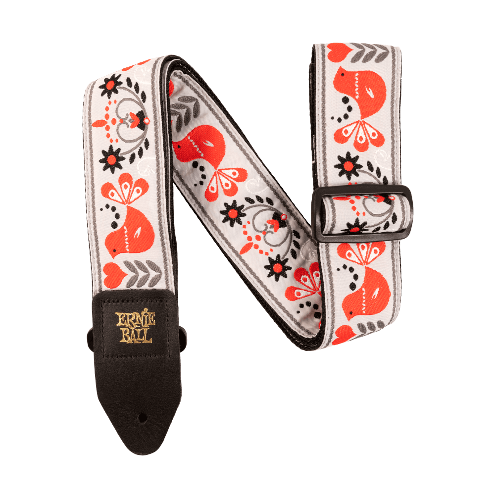 Ernie BallRed Bird Winter Jacquard Strap