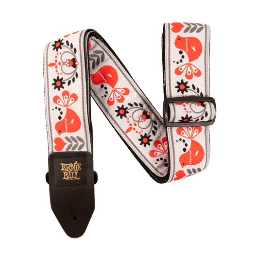 Ernie BallRed Bird Winter Jacquard Strap