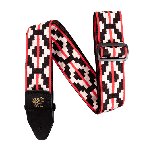 Ernie Ball Ristra Red Jacquard Strap