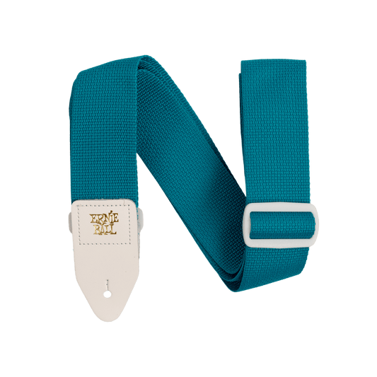 Ernie Ball Polypro Guitar Strap - Teal & White