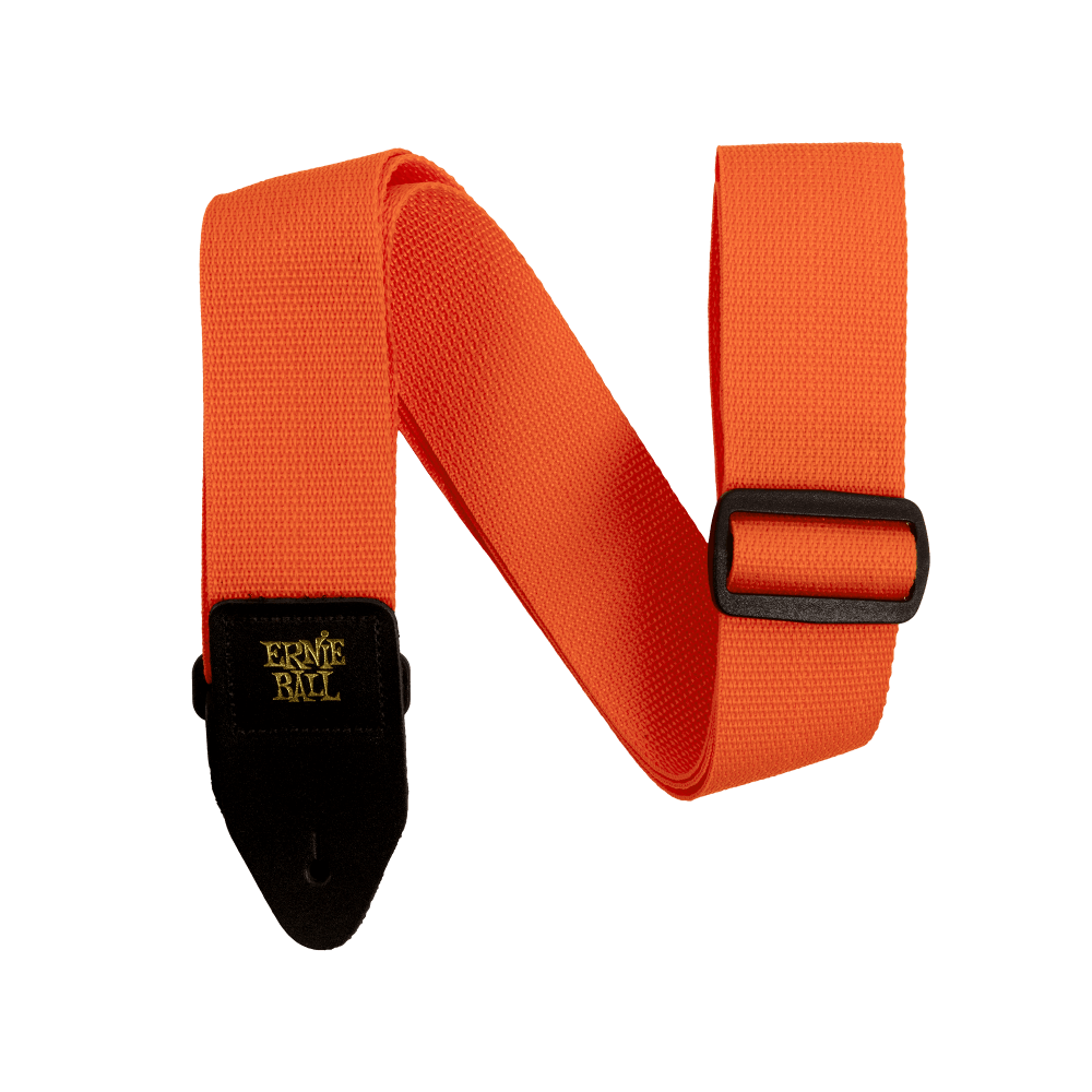 Ernie Ball Polypro Guitar Strap - Orange & Black