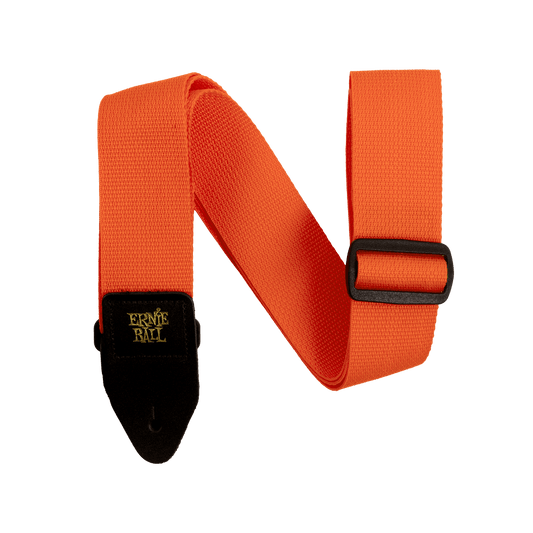 Ernie Ball Polypro Guitar Strap - Orange & Black