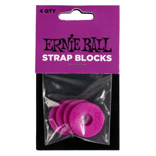 Ernie Ball Strap Blocks 4pk - Purple