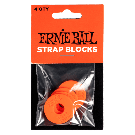 Ernie Ball Strap Blocks 4pk - Red