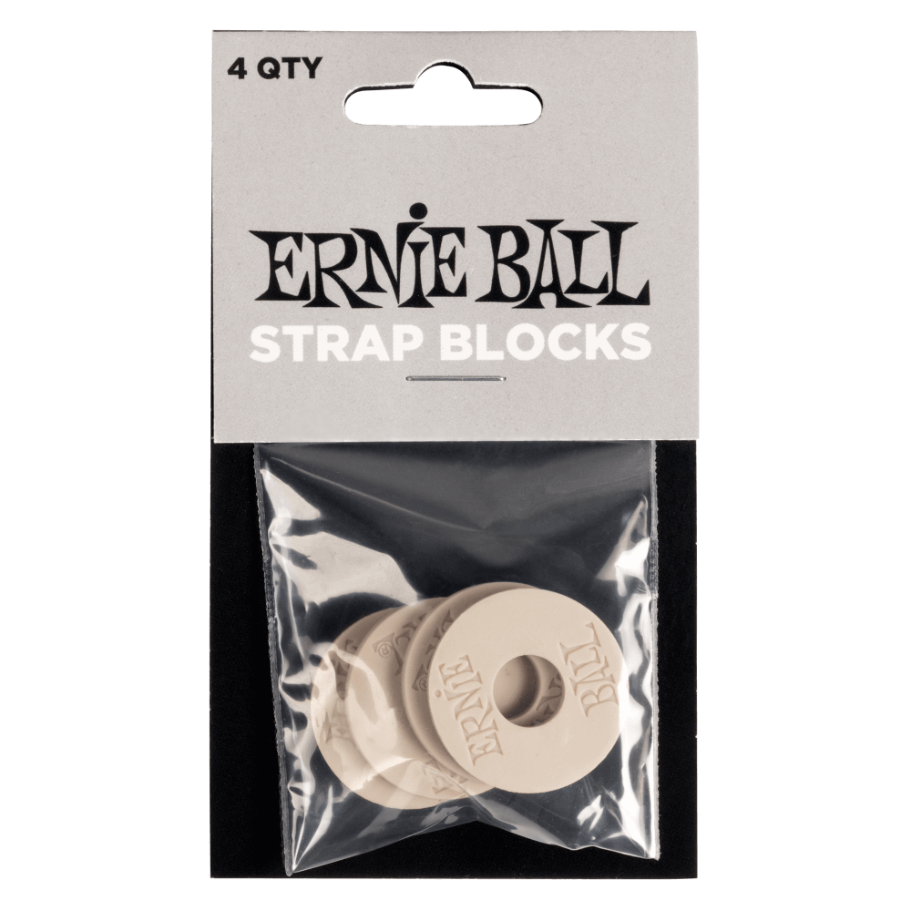 Ernie Ball Strap Blocks 4pk - Gray