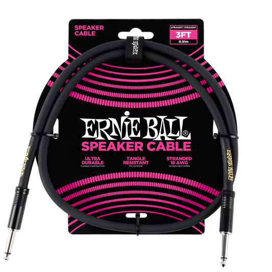 Ernie Ball Straight Speaker Cable, 1 Meter