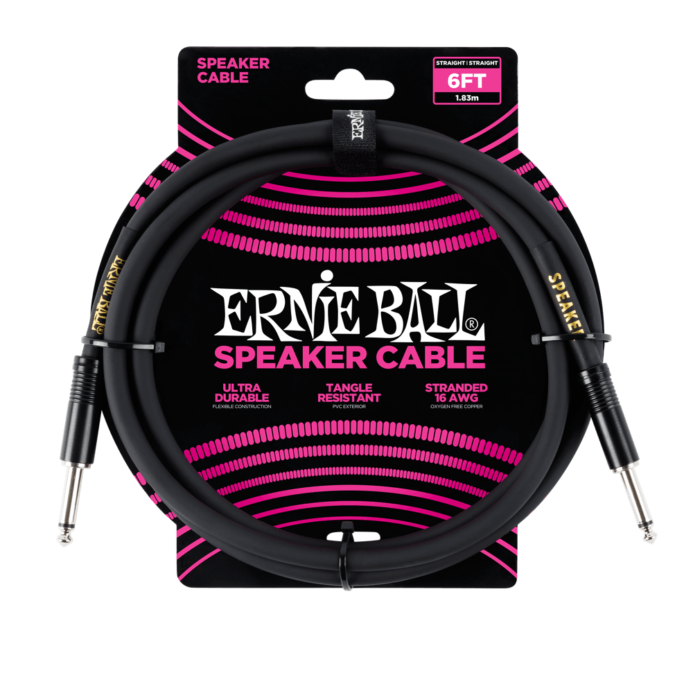 Ernie Ball Straight Speaker Cable, 2 Meters