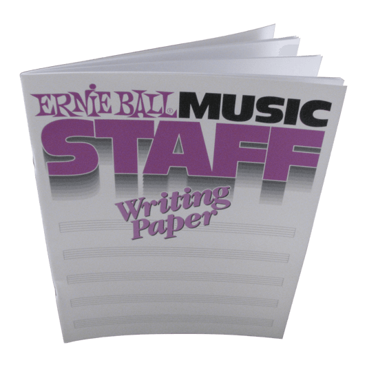 Ernie Ball Music Staff Writing Paper