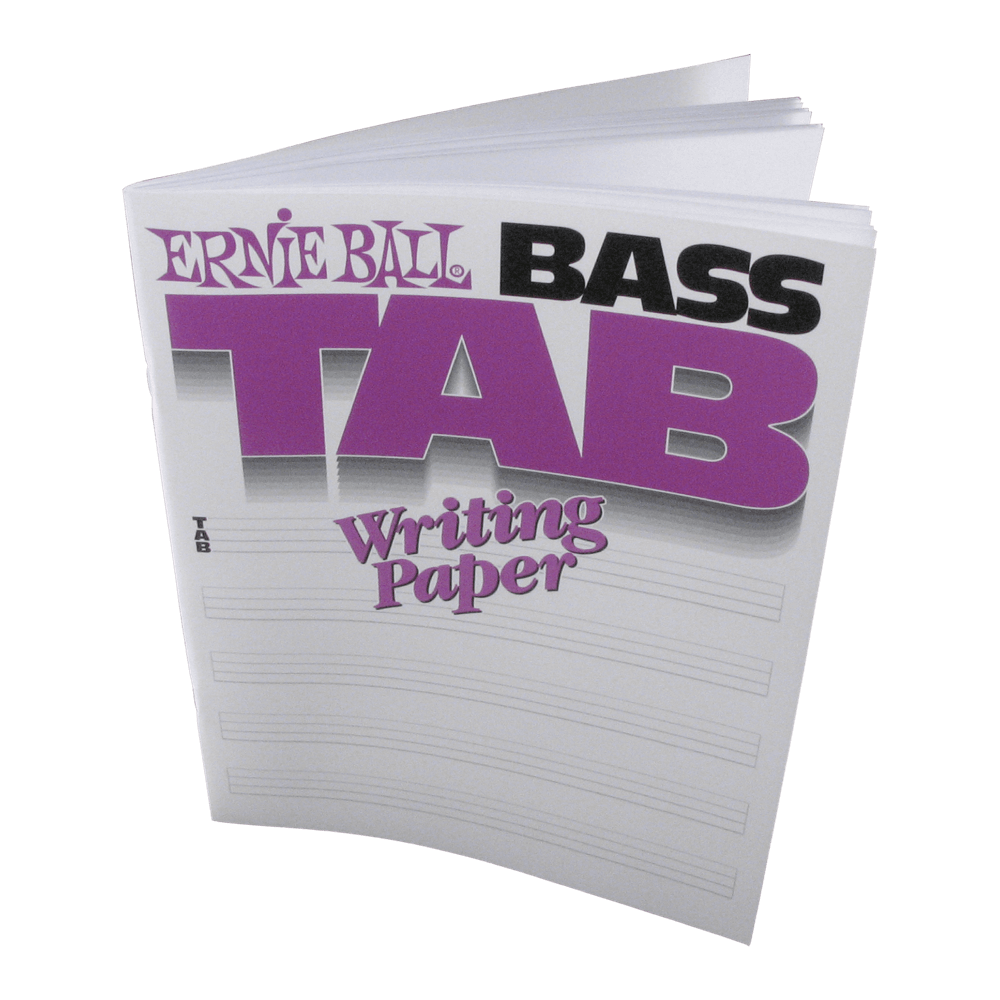 Ernie Ball Bass Tab Writing Paper