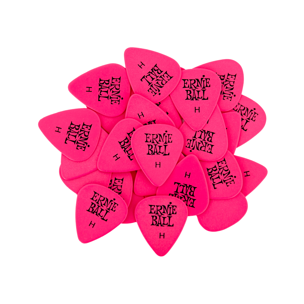 Heavy Pink Cellulose Picks, bag of 144