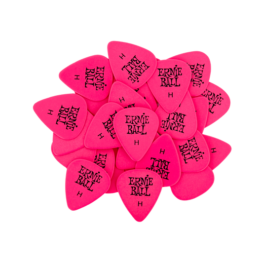 Heavy Pink Cellulose Picks, bag of 144