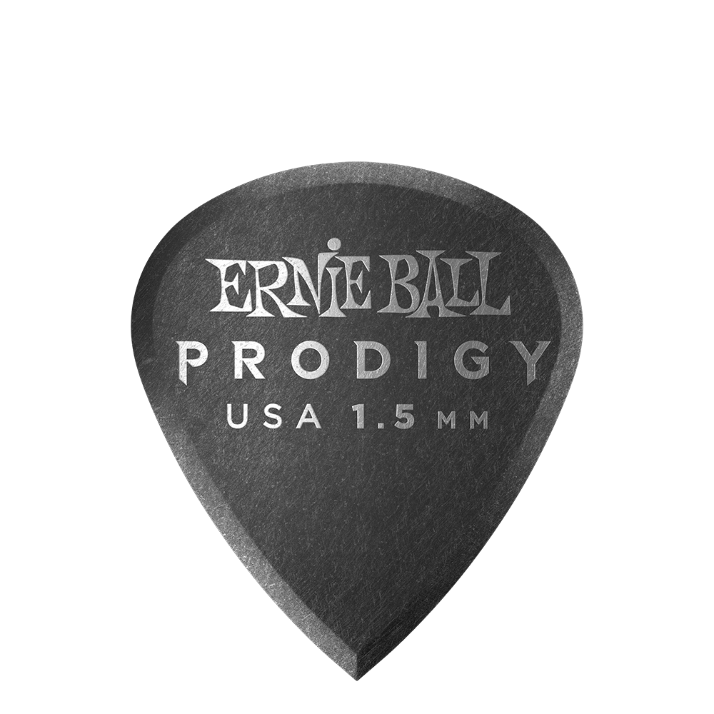 Ernie Ball 1.5 mm Mini Prodigy Picks 6 Pack, Black