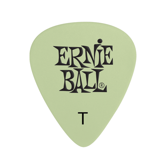 Ernie Ball Super Glow Cellulose Thin Picks, Bag of 12