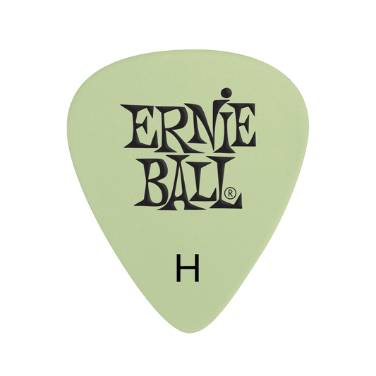 Ernie Ball Super Glow Cellulose Heavy Picks, Bag of 12