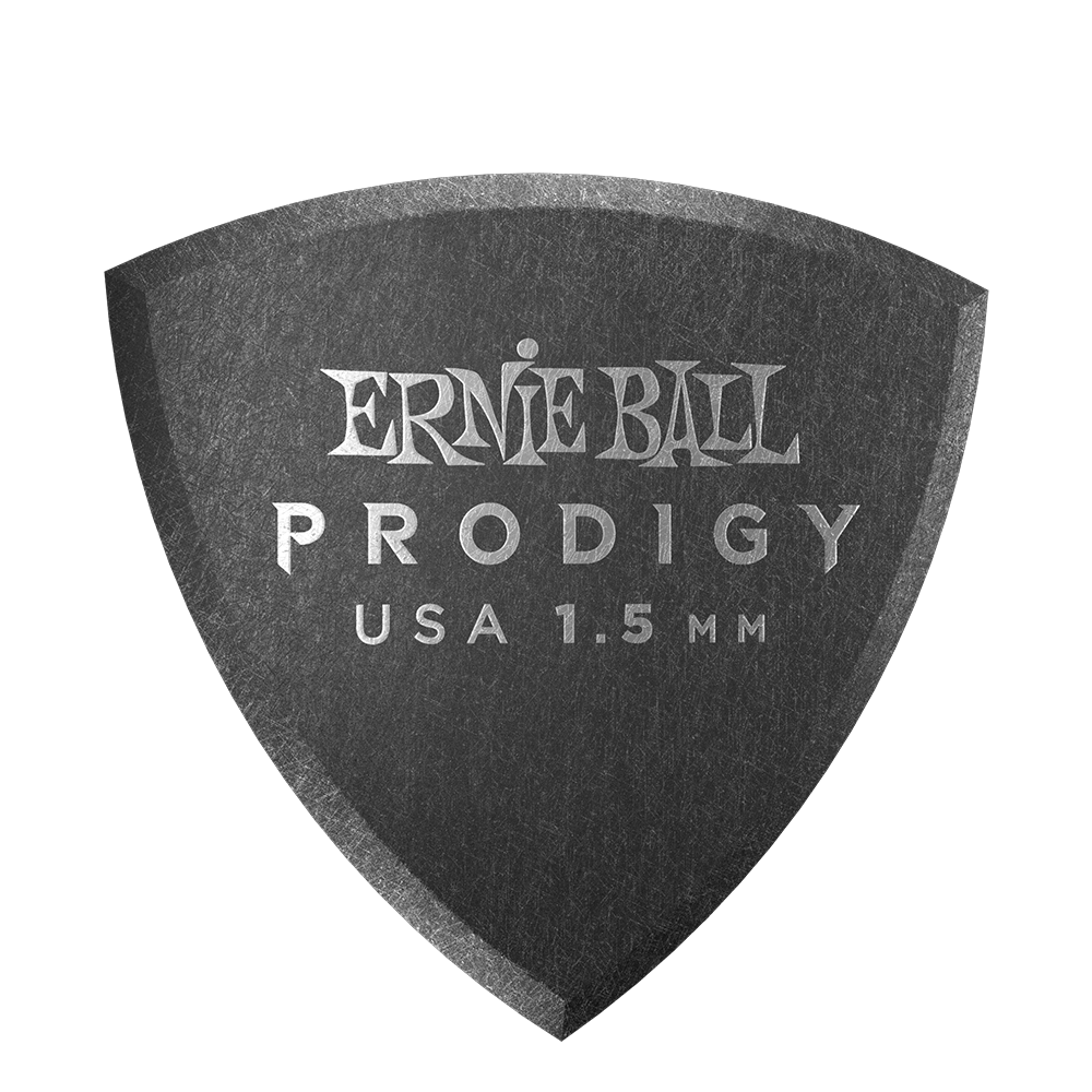 Ernie Ball 1.5 mm Shield Prodigy Picks 6 Pack, Black